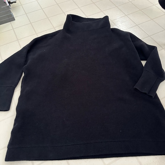 Free People Ottoman Slouchy Tunic  black size Medium - Picture 2 of 8